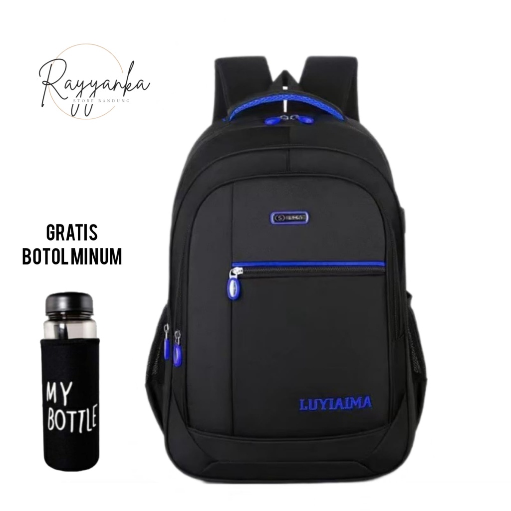 Tas Ransel Pria Serbaguna Motif Kyo0 Go Gratis Botol Minum Untuk Sekolah Kuliah Dan Kerja