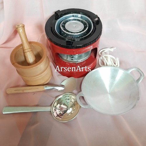 Mainan Masak Masakan Kompor dan Lumpang Mini (Pkt F1 Lp) 5 Barang