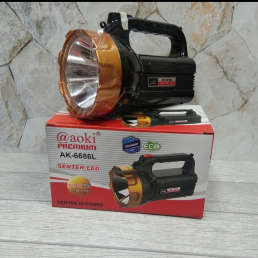 COD SENTER TANGAN LED 20 WATT AOKI PREMIUM AK-6686L CAHAYA PUTIH SUPER TERANG