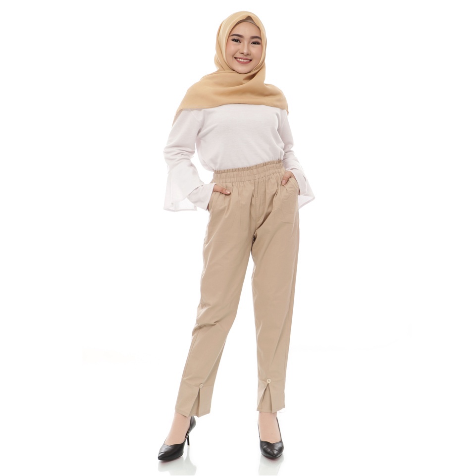 Celana Baggy Split Pants Jumbo Panjang, Korean Style Pants