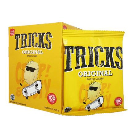 

HRG DISKON Tricks Original Snack Kentang [18 gr /24 pack x 10 pcs /1 karton ]