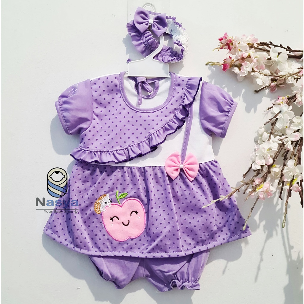 [P-017] Dress Bayi (0-6 bulan) / Setelan Bayi Perempuan Bebek