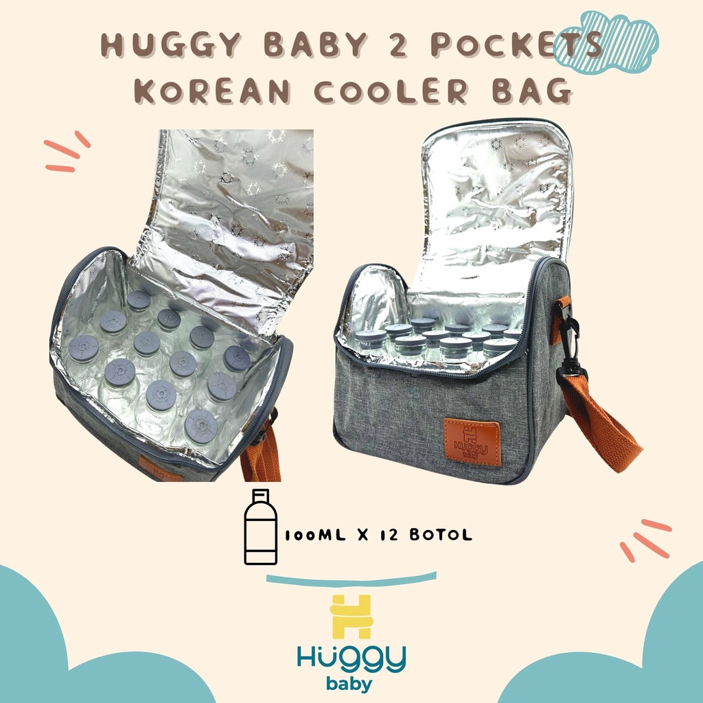 Huggy Baby BAG04 2 Pockets Korean Cooler Bag B101019