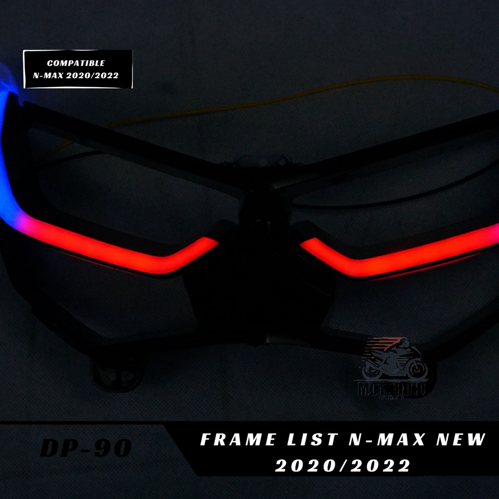 Lampu Alis DRL Depan Nmax New RGB Plus Frame Nmax Lampu Senja 2020 2021 2022