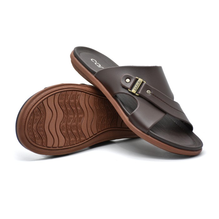 Sandal Pria Carvil Sandal Pria Revino-03 M - Dk.Brown, 40(M5W0) Sandal Pria Dewasa Sendal Pria Dewas