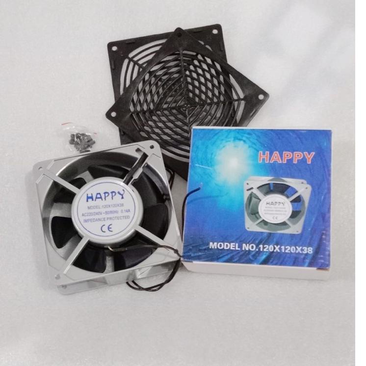 ✭ kipas Angin Pendingin - Cooling Fan BESI BESAR 12 X 12CM AC 220V POWER AMPLIFIER ⅍