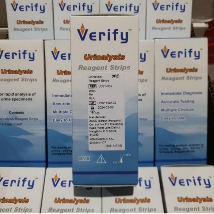 ➽ Verify 3p / Verify 10p / Urine Test Verify isi 100 stik ☛