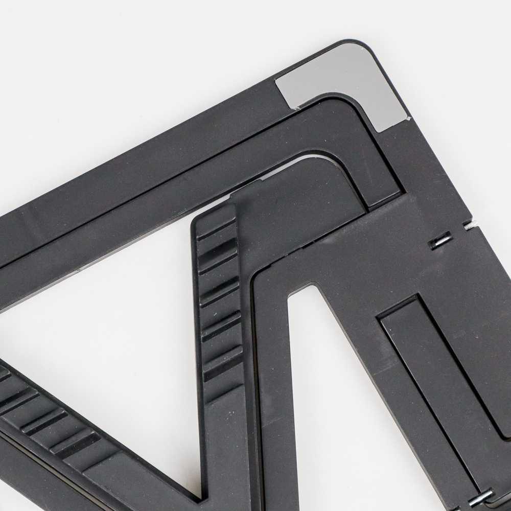 Laptop Stand ABS Foldable Adjustable Non-Slip - P7 - Black