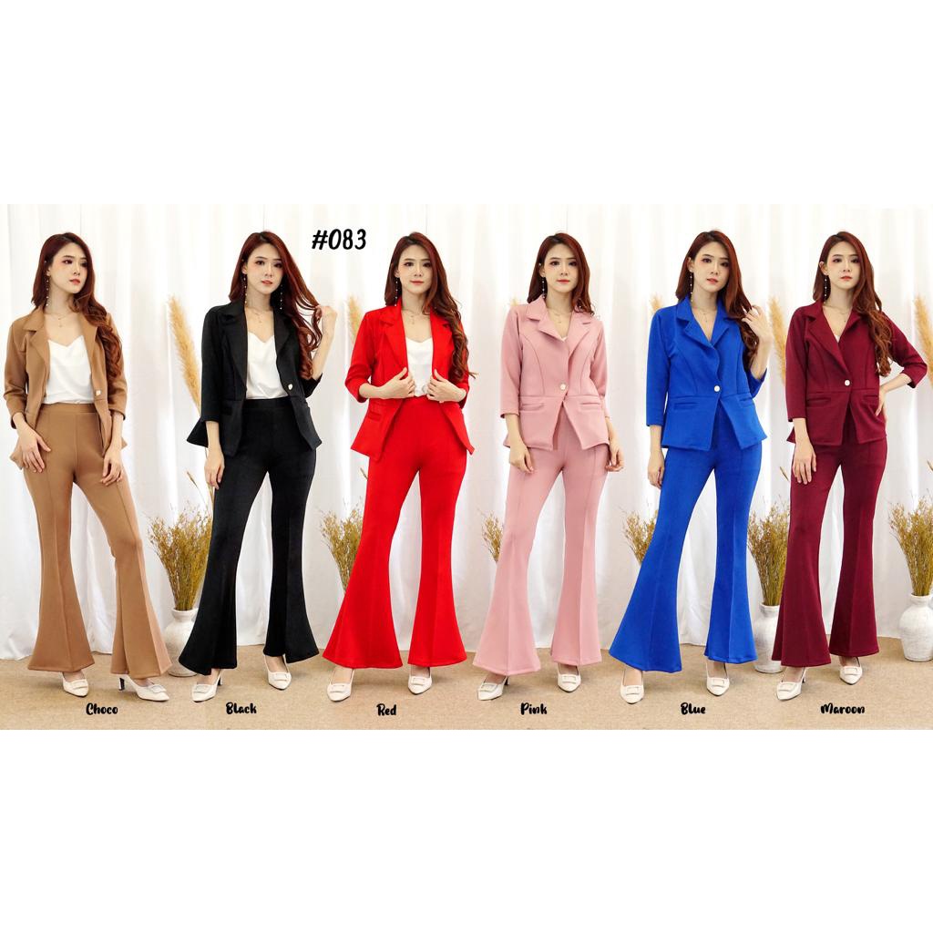 kathryn collection, #083 , SET BLAZER POCKET CUTBRAY SCUBA PREMIUM Polos