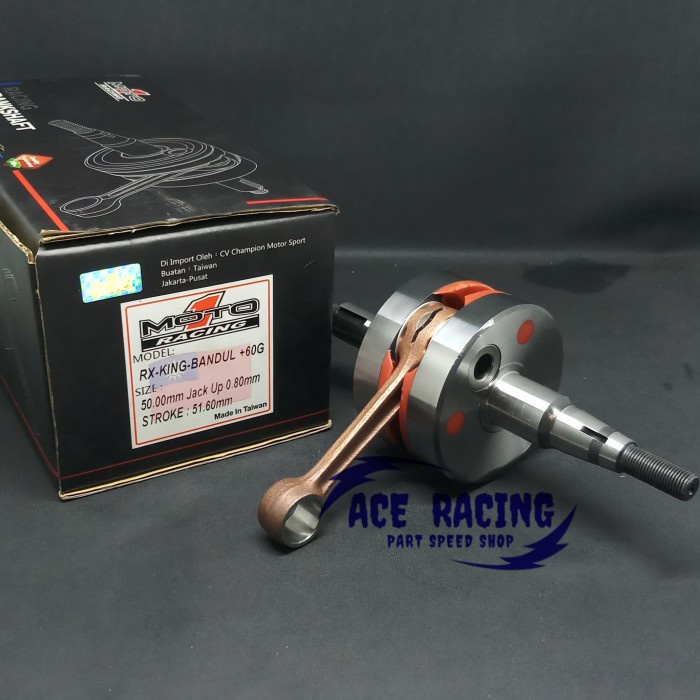 Kruk As Rx King Moto 1 Jack Up 080 Mm Bandul 60 Stroke Up Crank Shaft Kode 184