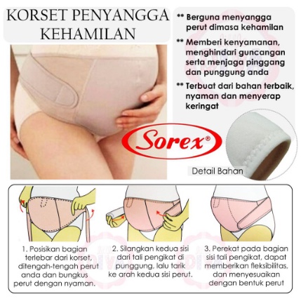 SOREX Korset Hamil Stagen Sorex 4427 Korset Penyangga Kehamilan Maternity Support Belt Corset