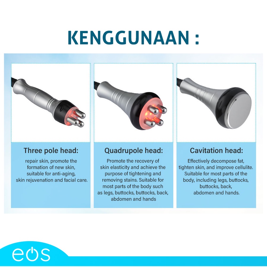 3 in 1 penghilang lemak 40k cavitation anti aging  radio frequency RF