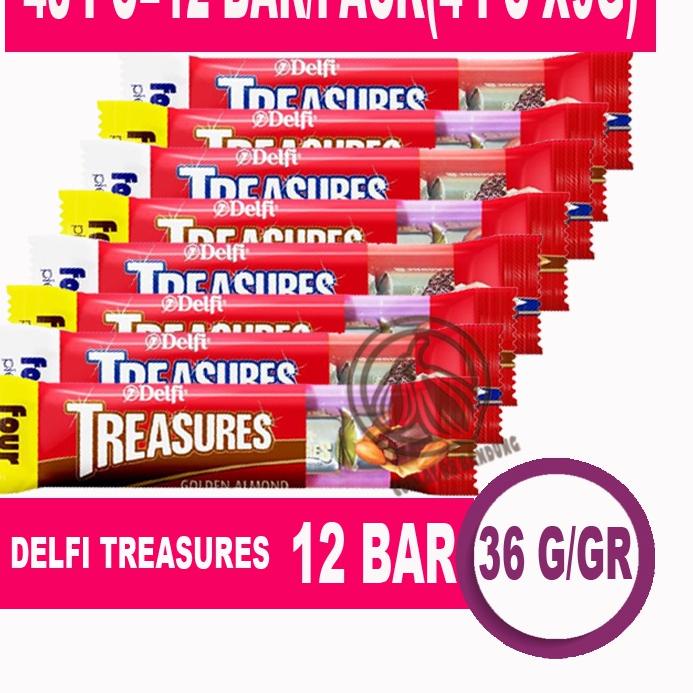 

☚ Coklat Delfi Treasure Golden Almond 12 Bar X 36gr - Cokelat Delfi Treasures Isi 48pcs X 9gr Kiloan Cookies and Cream 36 gram X 12 Pak ✺