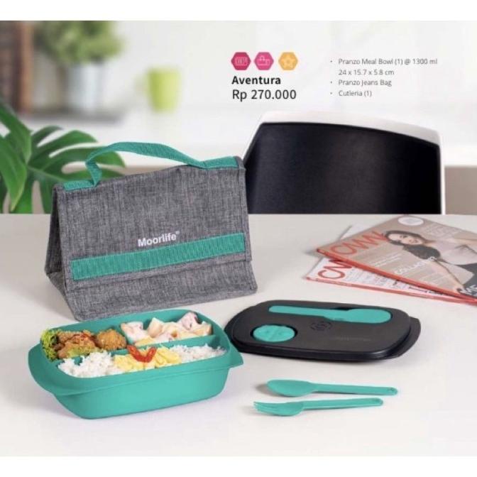Lunch Box Set MOORLIFE AVENTURA kotak tempat makan