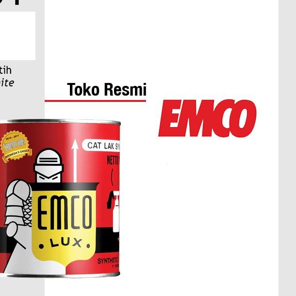 

DISKON BRANDS FESTIVAL Emco Lux Cat Kayu & Besi 1kg - Putih buruan