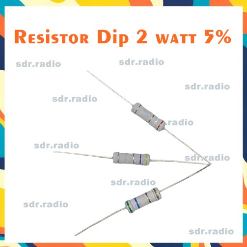 Resistor Dip 2w 0.15 ohm 2 watt 0R15 0.15R toleransi 5 %