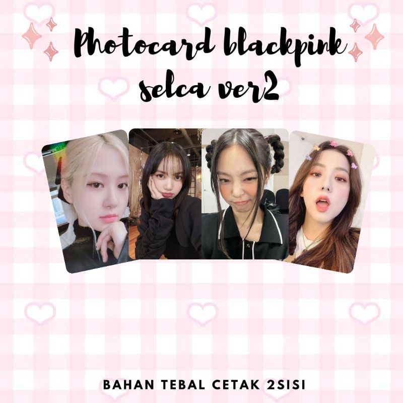 unofficial photocard blackpink fanmade selca ver2