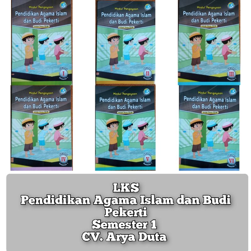 Buku lks PAI semester 1 pendidikan agama Islam kelas 1-6 harga satuan