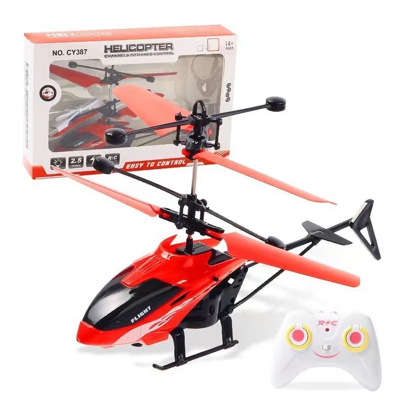 Aero Flying Helicopter Mainan Helikopter Terbang RC Remote Control Sensor Tangan