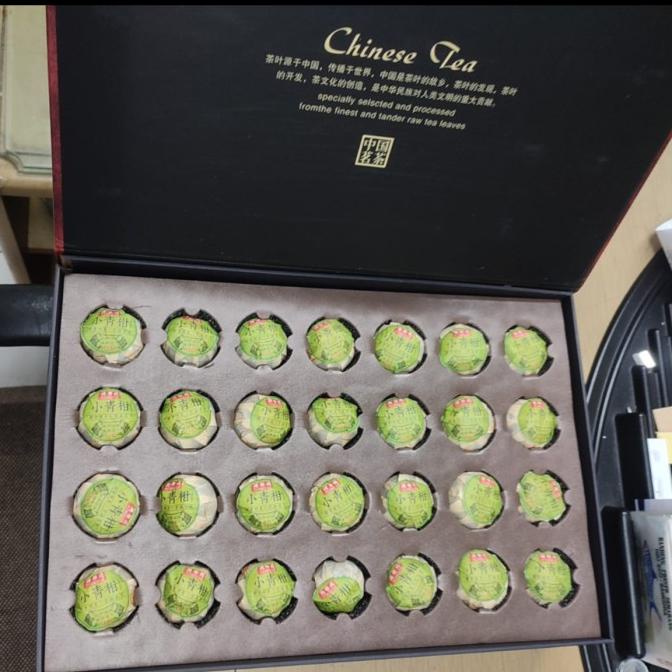 

Xiao QIng Gan Tea Pu Er Cha Box Isi 28 pcs Premium