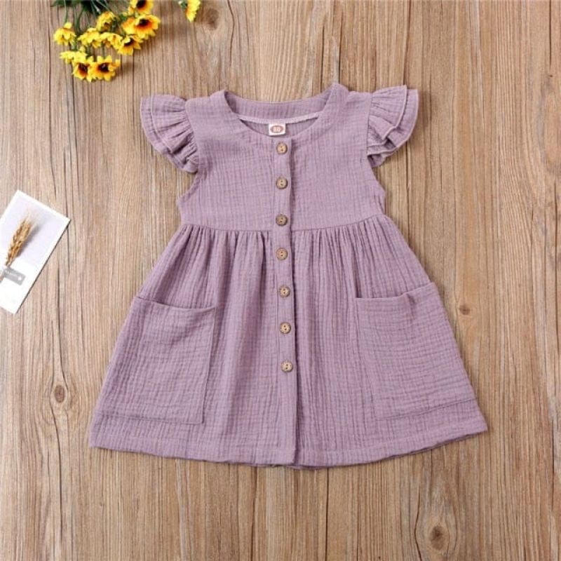 BabyGo DRESS ANAK BAYI SHENNA CRINGKEL PREMIUM 100%cotton