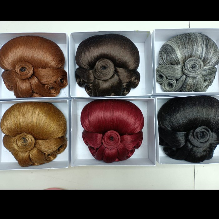 Sanggul Modern Warna uk. Kecil