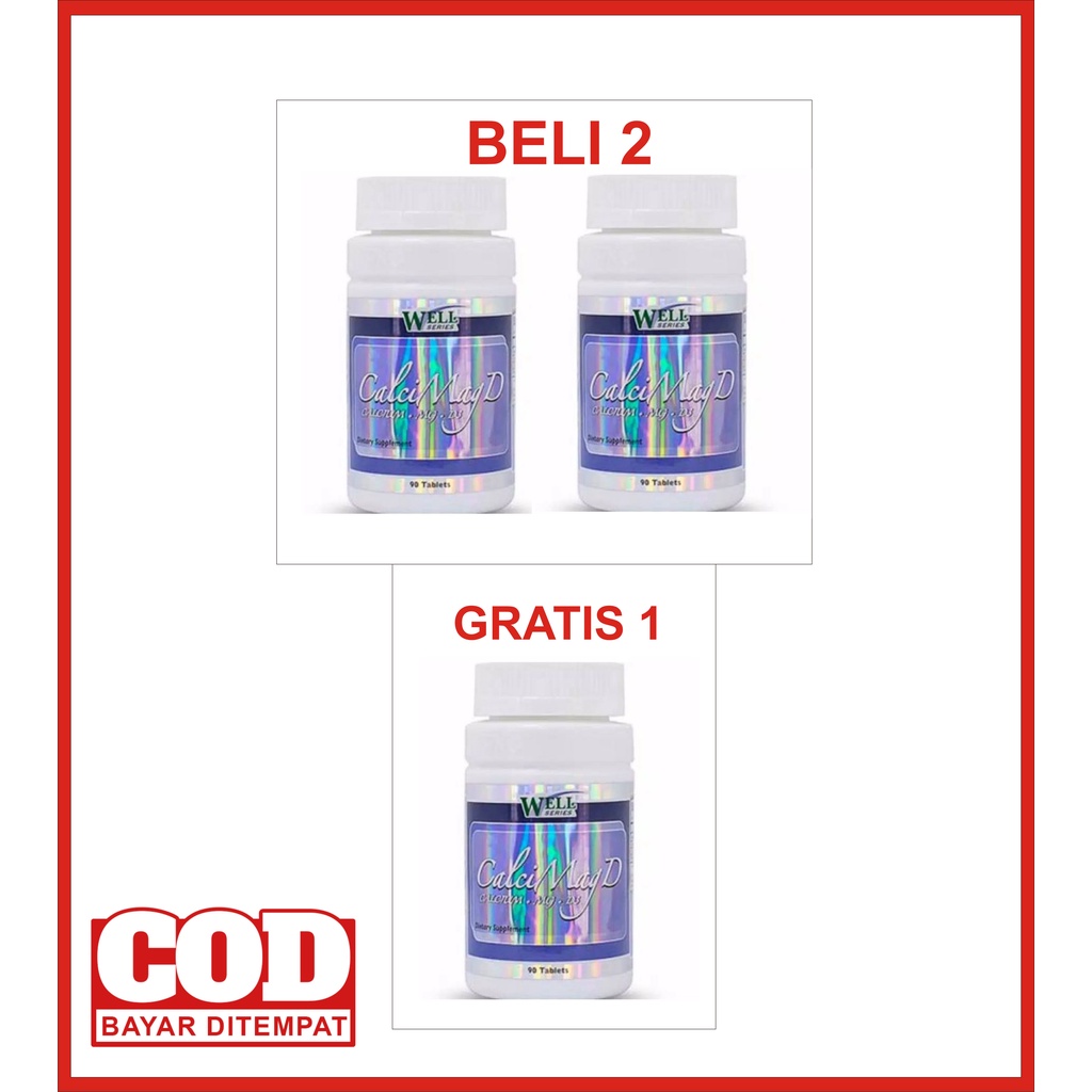 FKC CalciMagD Kalsium untuk tulang/Pencegah osteoporosis/PRODUK ASLI /Resmi BPOM No POM HALAL