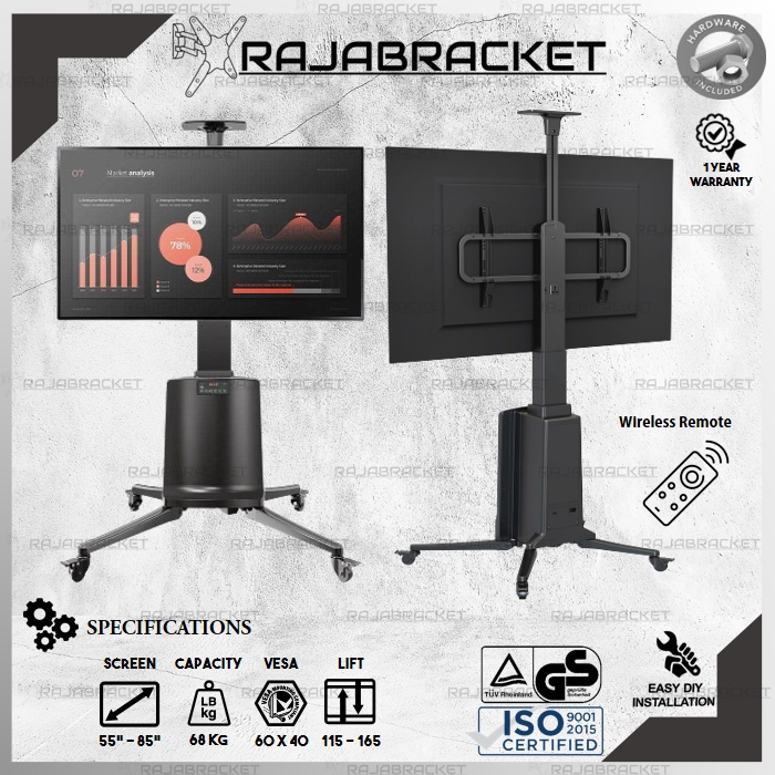 Bracket Breket Braket Standing 55 60 65 70 75 80 85 inch, Standing Remote Lifting Automatic