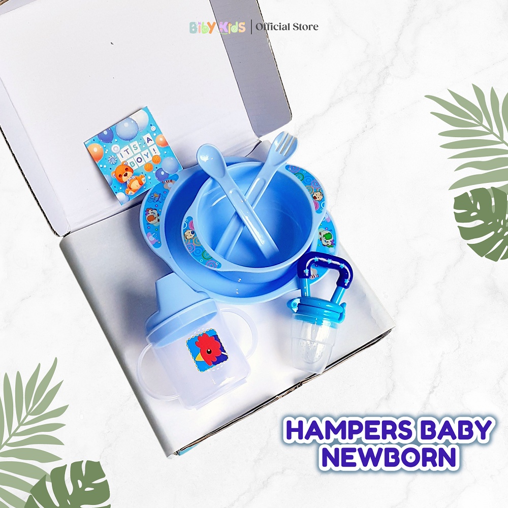 Hampers Baby Cowok Cewek Kado Bayi Baru Lahir Gift Set Newborn Perlengkapan Makan Bayi Murah