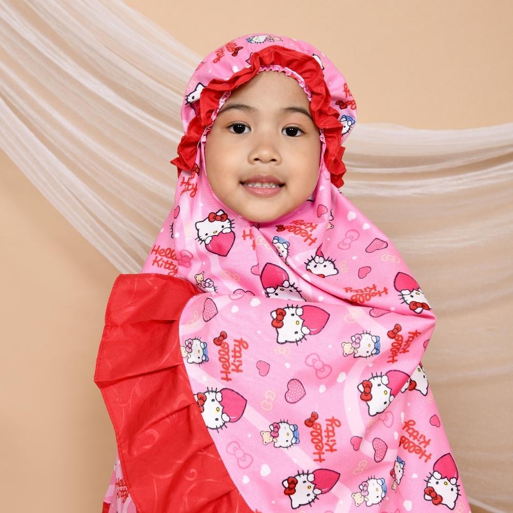 Alesha Mukena Anak Perempuan usia 1 - 6 Tahun ( kids Size M / L / XL ) - Kitty Love