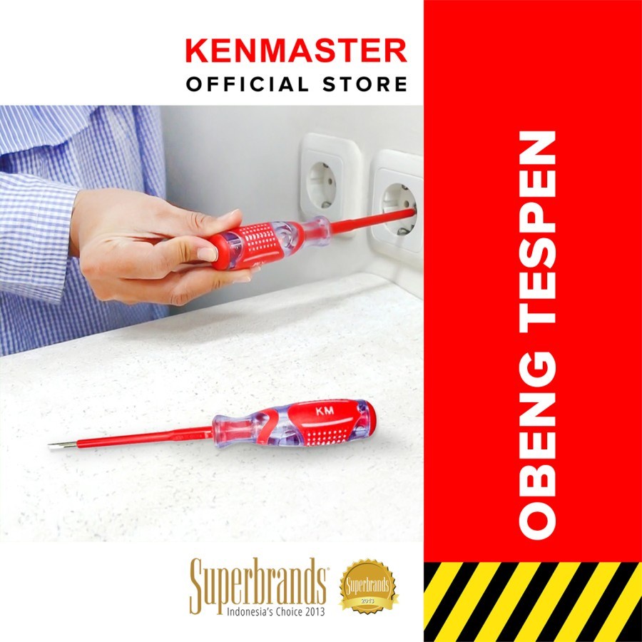 Kenmaster KM-059 Obeng Tespen Listrik - Alat Pengecek Arus Listrik yang Akurat dan Handal