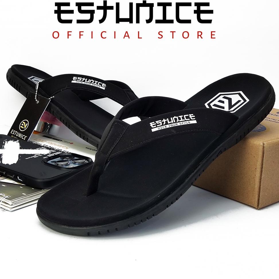 NEW STOCK Estu Sendal Jepit Pria Distro - Freddo 03 Hitam