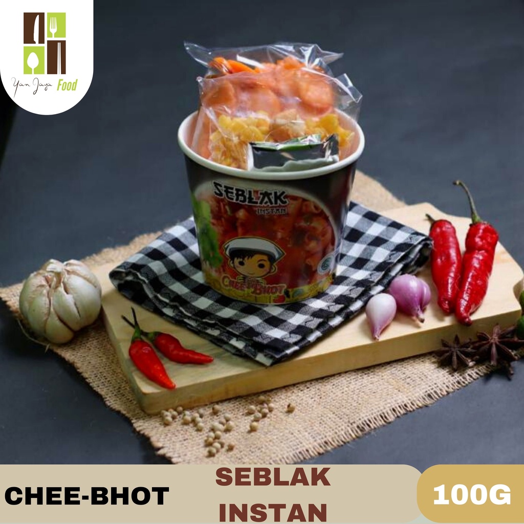 Chee-Bhot Seblak Basah Instan/ Siap Saji/ Khas Bandung Rasa Original/ Ayam Pedas 100g