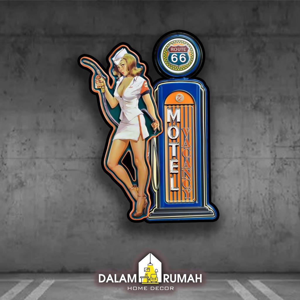 DALAM_RUMAH pajangan hiasan dinding kamar wall decor rumah dekorasi ROUTE 66 GAS STATION (9)