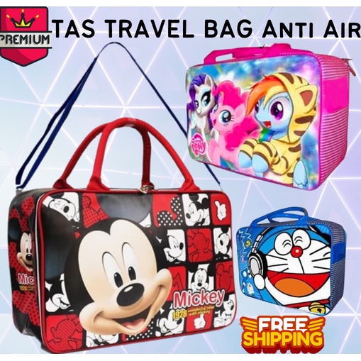 COD ~ BIG SIZE Travel Bag Anti Air selempang + jinjing motif karakter BTS bt21 mickey mini doraemon helokity hellokity avenger travel bag tas travel tas mudik tas lebaran tas multifungsi tas anak tas jinjing travel bag lebaran mudik TRAVEL SPON