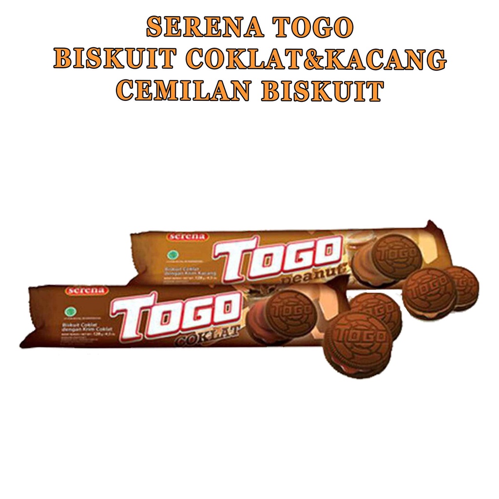 TOGO SERENA BISKUIT COKLAT DENGAN KRIM COKLAT 128g