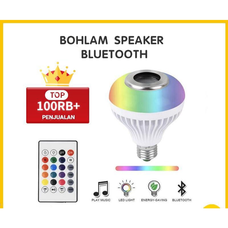 Lampu speaker bohlam bola lampu bloototh
