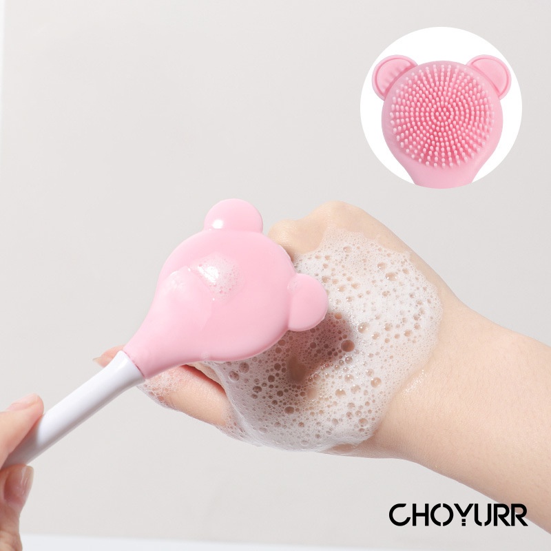 【COD】Kuas Masker Wajah Silikon Lembut Silicone DIY Manual Face Wash Brush Portable Mask Brush Alat Kecantikan Sikat Wajah-CH