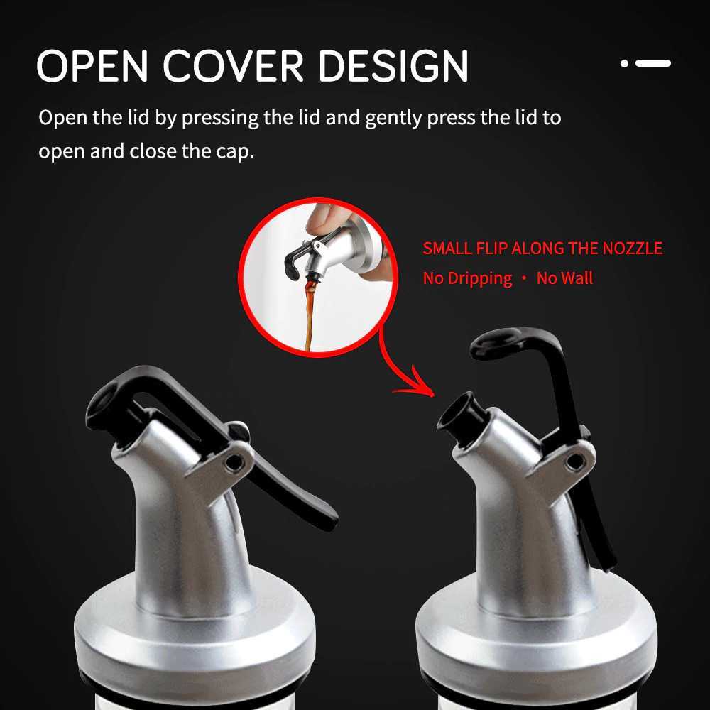 (BISA COD) FTIHSHP  Botol Minyak Olive Oil Cooking Seasoning Bottle 500ml - CW200