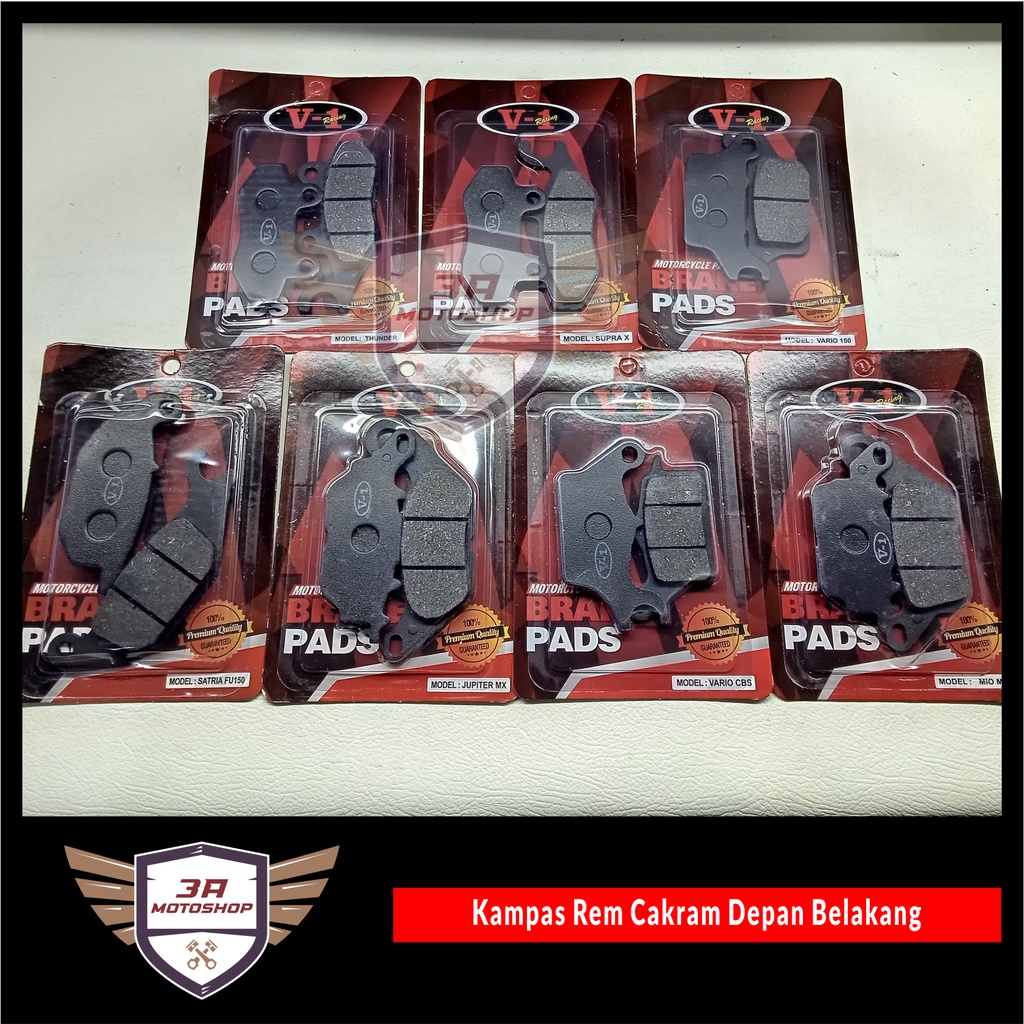 Kampas rem Vario CBS Vario 150 Thunder Satria FU Supra X 125 Mio M3 Jupiter MX