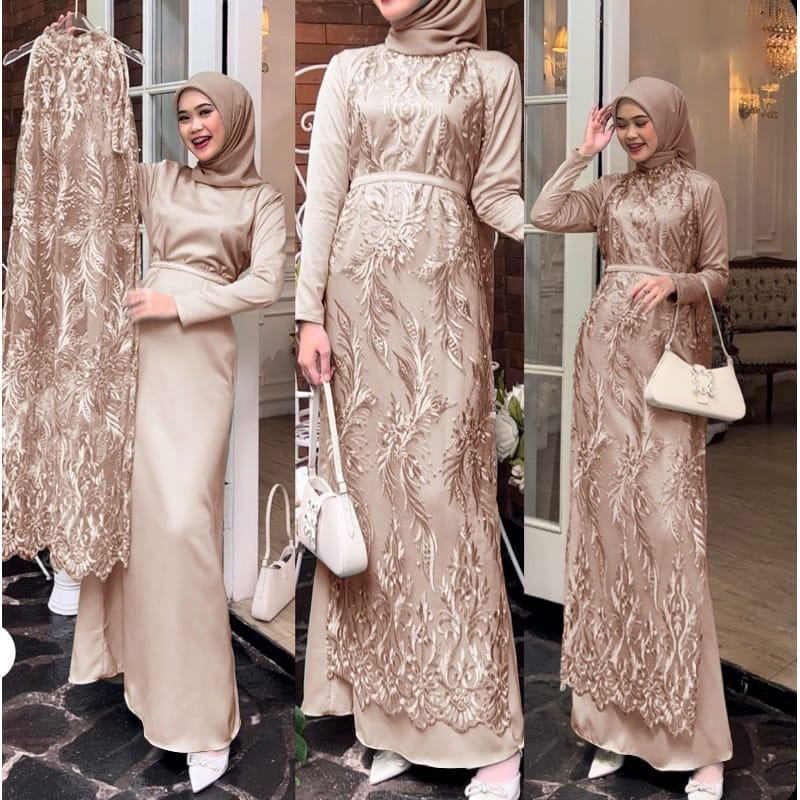 MAXY SET SAVANNAH 2IN1 FASHION PAKAIAN WANITA DRESS GAMIS MAXI KR