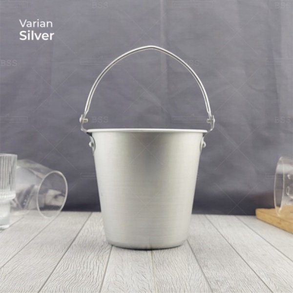 

Unik Ice Bucket Aluminium Wadah Es Batu Champagne 1.5L Premium - Silver Murah