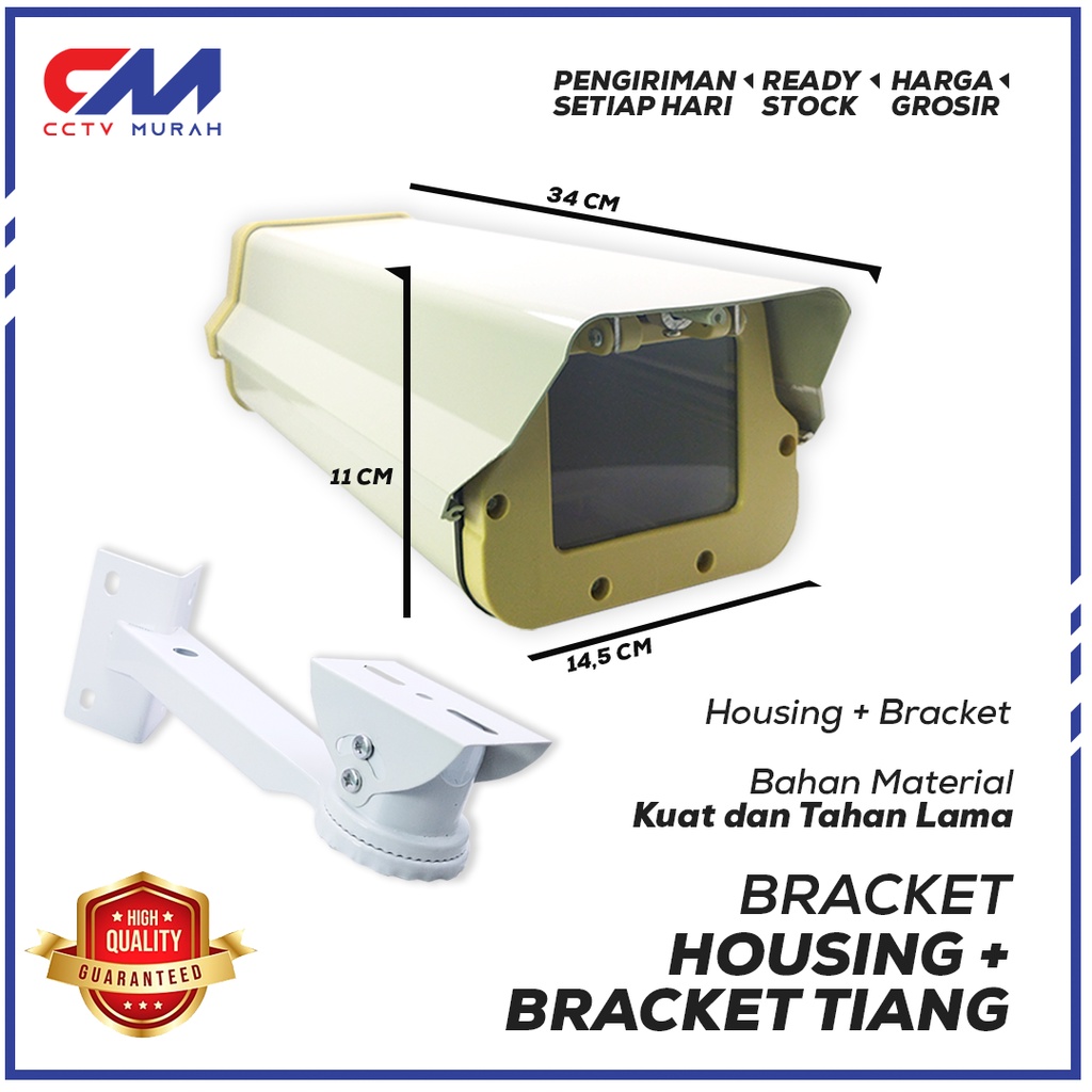 HOUSING CCTV OUTDOOR + BRACKET TIANG OUTDOOR