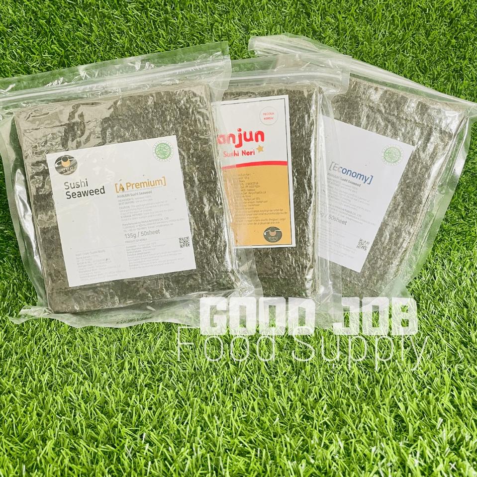 

➥ MANJUN Sushi Nori Kimbab 50 S Halal │ Nori Gimbab Import Lembar Rumput Laut ☀