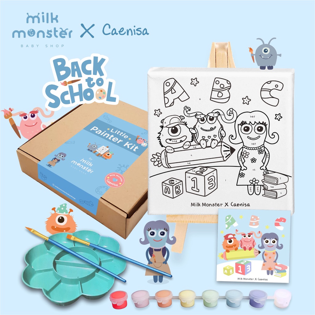 Little Painter Kit X Caenisa / kanvas paint by number lukisan anak