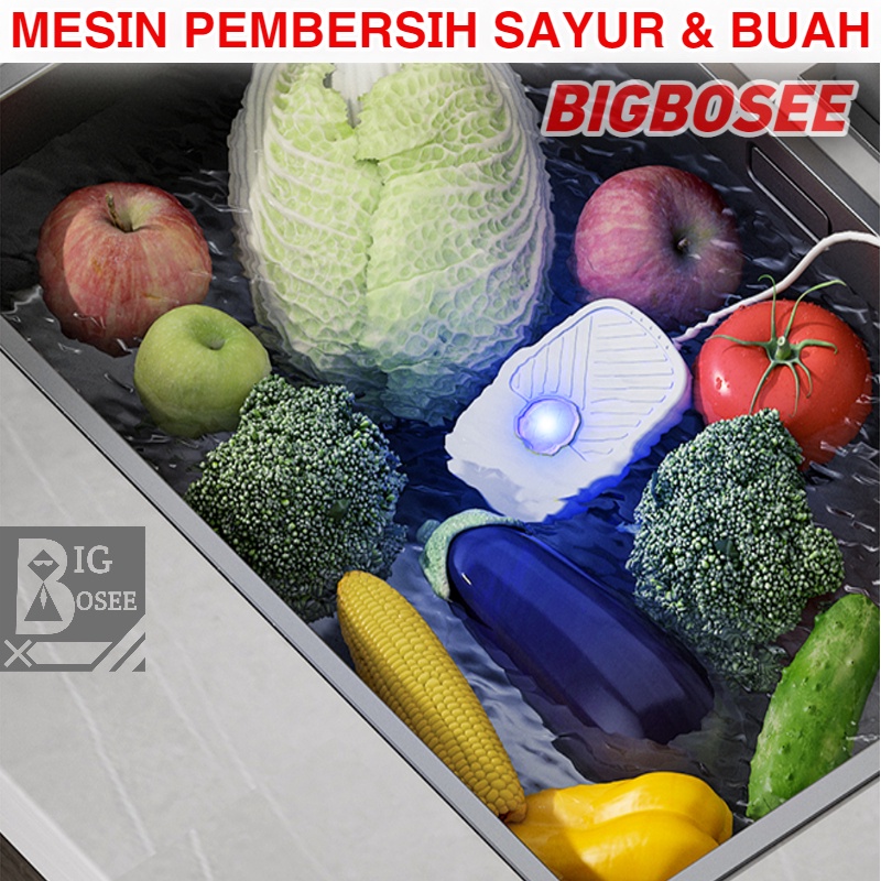 BB7 - Mesin Pembersih Sayur Buah Perhiasan Pembersih Multifungsi Otomatis Ultrasonic Cleaner