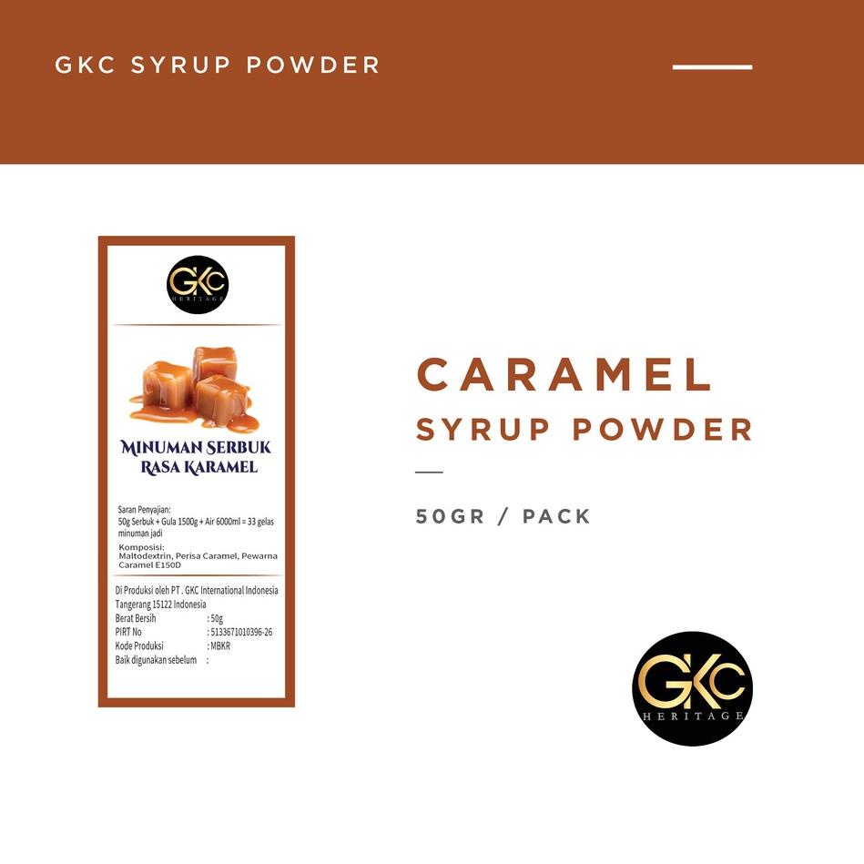 

Ready Stok Bubuk Sirup Karamel / Caramel Powder Syrup Serbuk Minuman Powder Drink GKC Heritage 50 gram