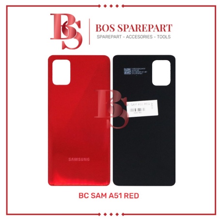 TUTUP BELAKANG SAMSUNG A51 RED / BACK DOOR / BACK COVER