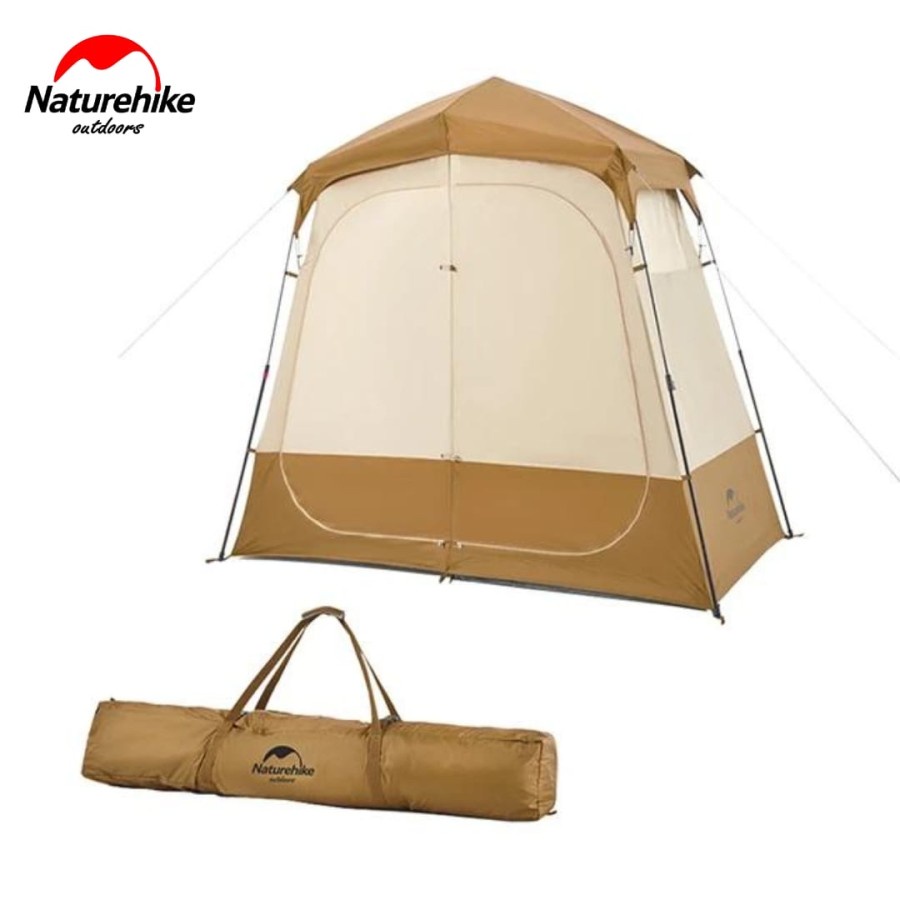 TENDA TOILET DOUBLE NATUREHIKE NH22ZP006 PORTABLE AUTOMATIC CAMPING OPEN OTOMATIS PIKNIK TOILET OUTD