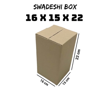 

kardus/karton/box uk. 16x15x22 cm untuk packing singlewall polos